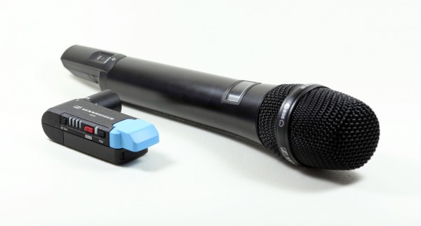 The Sennheiser AVX reporter-mic